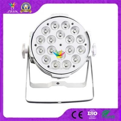 Professional Stage 18X18W RGBWA UV LED PAR Can Lights for Weddings