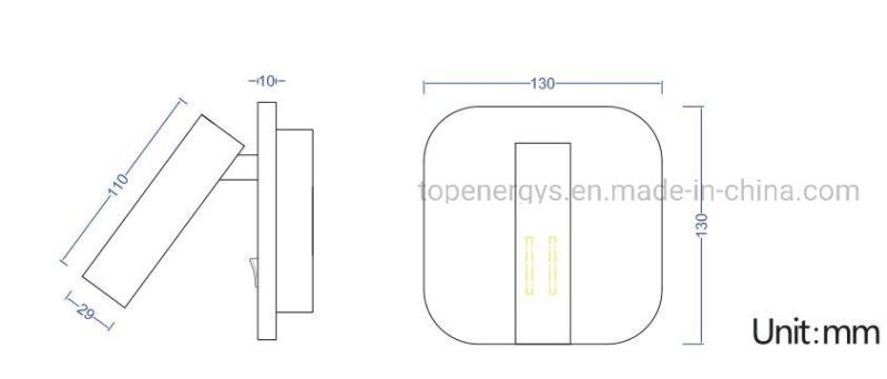 Tp-Bh-066 Headboard Light Hotel Bedside Reading Light