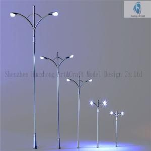 2 X LED 208mm Diecast Model Modern Copper Streetlamp