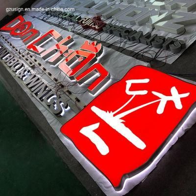 Front Light LED Channel Letter Sign Backlit 3D Outdoor Letter Sign