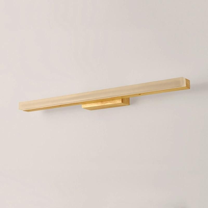 Japan Style Wooden Wall Light LED Source, Anti-Fog Washroom Mirror Lamp (WH-MR-67)