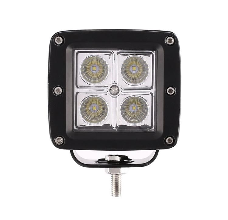 Wholesale Super Bright 12V 24V Auto LED Light for Truck ATV SUV Jeep Motorcycle 12W Car LED Work Light