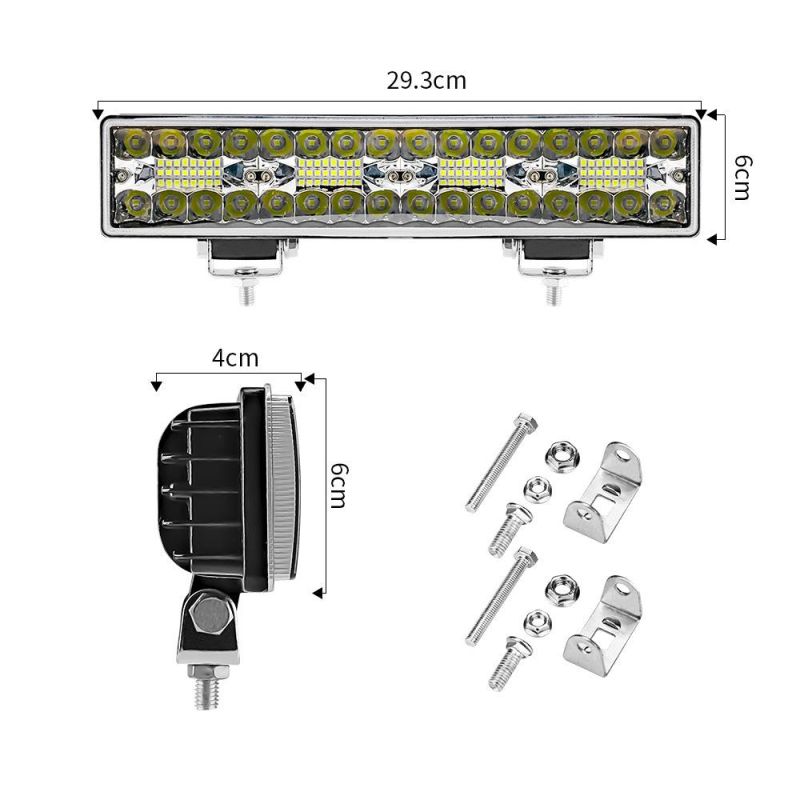 Dxz 12inch 64SMD Work Light Spot LED Work Bar Spot Beam for Truck Offroad Tractor SUV ATV for 4X4 Accessories off Road