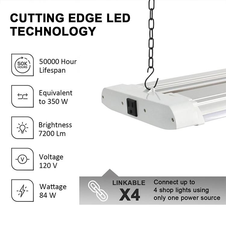 CCT 4000K Double Light Bar LED Shop Light