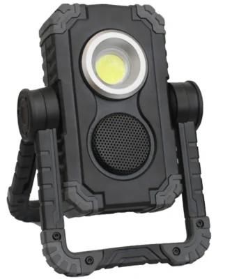 Car Portable Bluetooth Speaker Rechargeable 10W Work Light for Truck