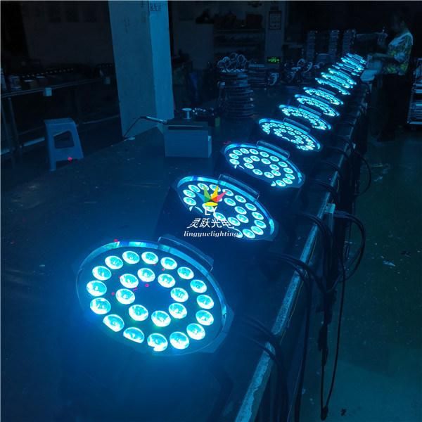 China Stage Disco 24X10W RGBW 4in1 LED PAR Can DJ Lighting