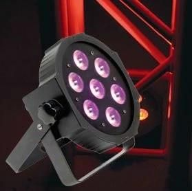 7X10W RGBW 4 in 1 Flat LED PAR Stage Light