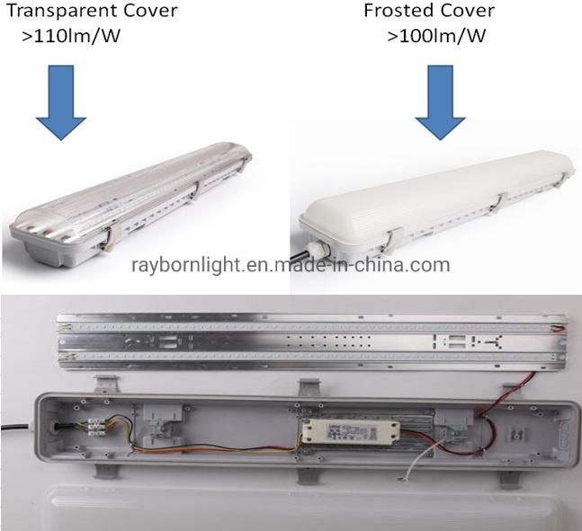 1500mm 60W IP65 LED Tri-Proof Light for Factory Warehouse Greenhouse Workshop Supermarket