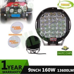 9inch 160W CREE Auto Offroad Spot Beam LED Driving Work Light for Truck SUV