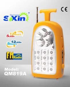 LED Emergency Lights with FM Radio (5+12LED) QM819A