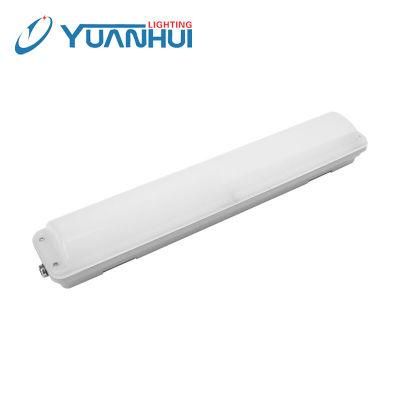 Aluminum Anti-Theft IP66 Ik10 Outdoor Waterproof LED Battery Emergency Light for Garage, Factory