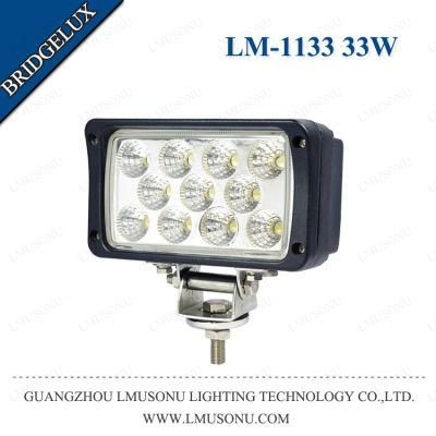 IP67 6 Inch LED Working Light 33W Bridgelux