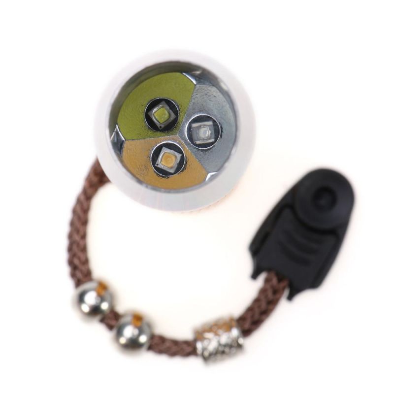 New 3 LED UV Light+ Yellow Light+White Light Jade Agate LED Flashlight