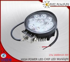 27W 4inch Round Auto LED Driving Light with IP68 6000K Ce Rhos