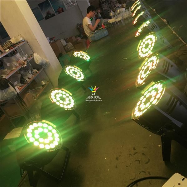 24X18W RGBWA UV 6in1 Indoor LED PAR PAR 64 DJ Disco Stage Light