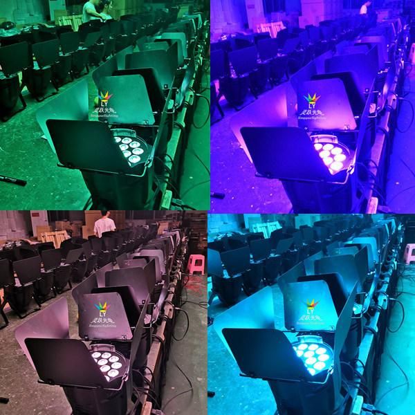 18PCS DMX DJ Disco Professional RGBWA UV Stage 15W/18W LED PAR Can 64 Light