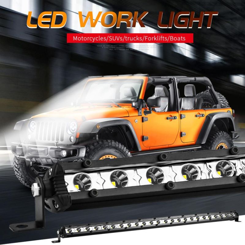Dxz 26inch 24LED 72W Ultra-Thin Small Single Row LED Light Bar Car LED Work Light Auxiliary Lighting Spotlight Drivinglights
