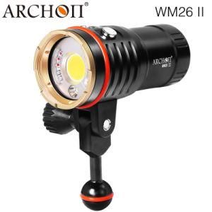 5000 Lumen Archon Wm26-II Diving Video LED Flashlight Torch with Bty+Chg