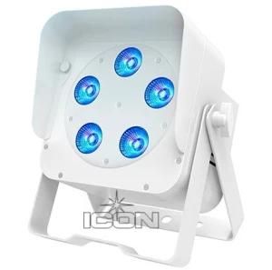 5X18W Rgbwauv 6in1 LED Flat PAR Light for Christmas Party