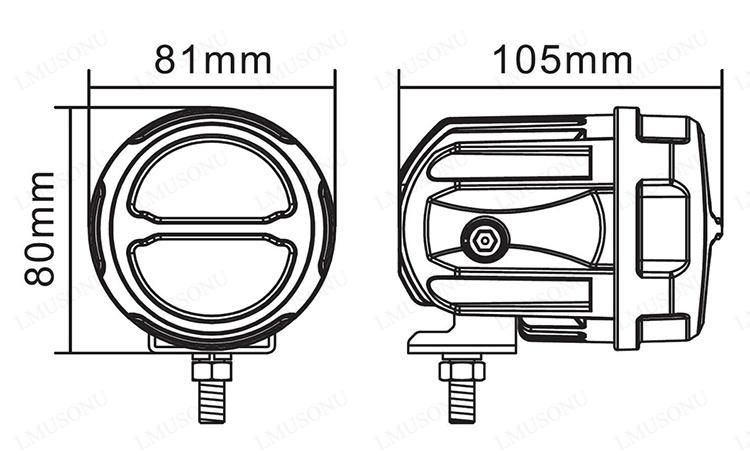 3.2inch 20W CREE IP67 LED Work Lamp for Driving Offroad Boat