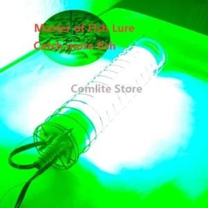450W 12-24V Squid Underwater LED Fishing Lamp with SUS Cage IP68 Waterproof Fishing Light
