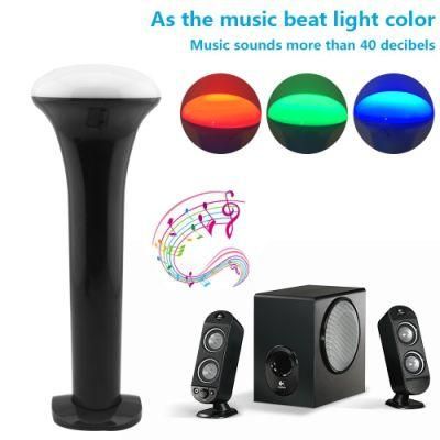 Multi-Function Color Changeable by Music Control Sos Lamp USB Rechargeable LED Flashlight