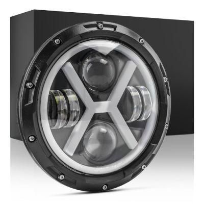 Dxz 7 Inch Thick X Shape LED Driving Headlight for Jeep Wrangler Motorcycle Hummer