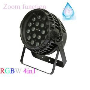 18 X 10W RGBW 4in1 Waterproof LED Zoom PAR Light