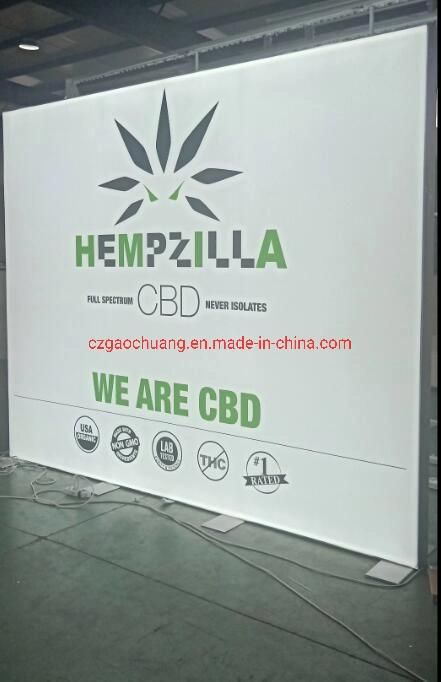 2021 Popular Double Sided Free Standing Type Fabric Sign Lightbox