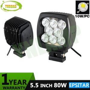 5.5inch 80W Outdoor Epistar LEDs Auto Lamp LED Work Light