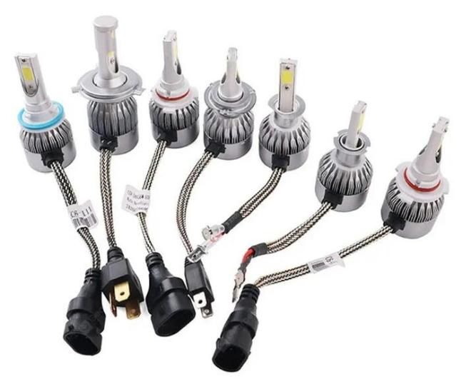 C6 H1 H3 H4 H7 H8 H9 H11 Kit Lampada Farol Bombillo Luz LED Focos LED Kit Luces LED Hb3 Hb4 9005 *9006 LED Headlight Kit LED Car Light