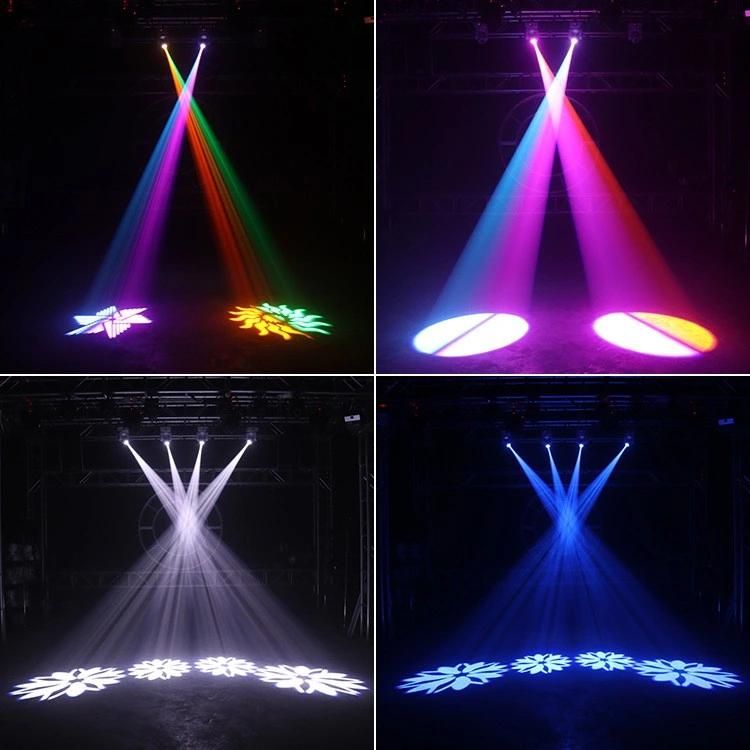 30W Pattern Head Shaking Lamp Remote Control Stage Light LED Beam Light KTV Intelligent Flash Colorful Rotating Lamp