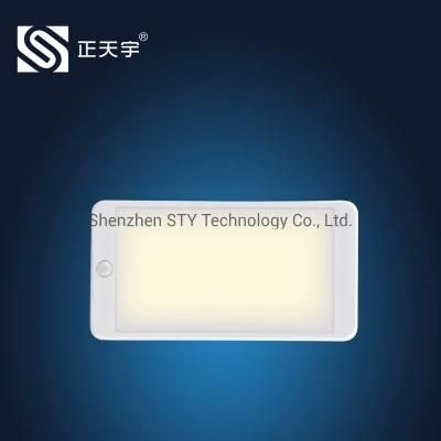 12V 6W Ultra Bright LED PIR Motion Sensor Under Cabinet Light Counter Wardrobe Cloest Showcase Toilet Emergency Night Light