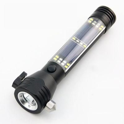 Multi-Function Car Strobe Flashlight Safety Hammer Magnetized Base