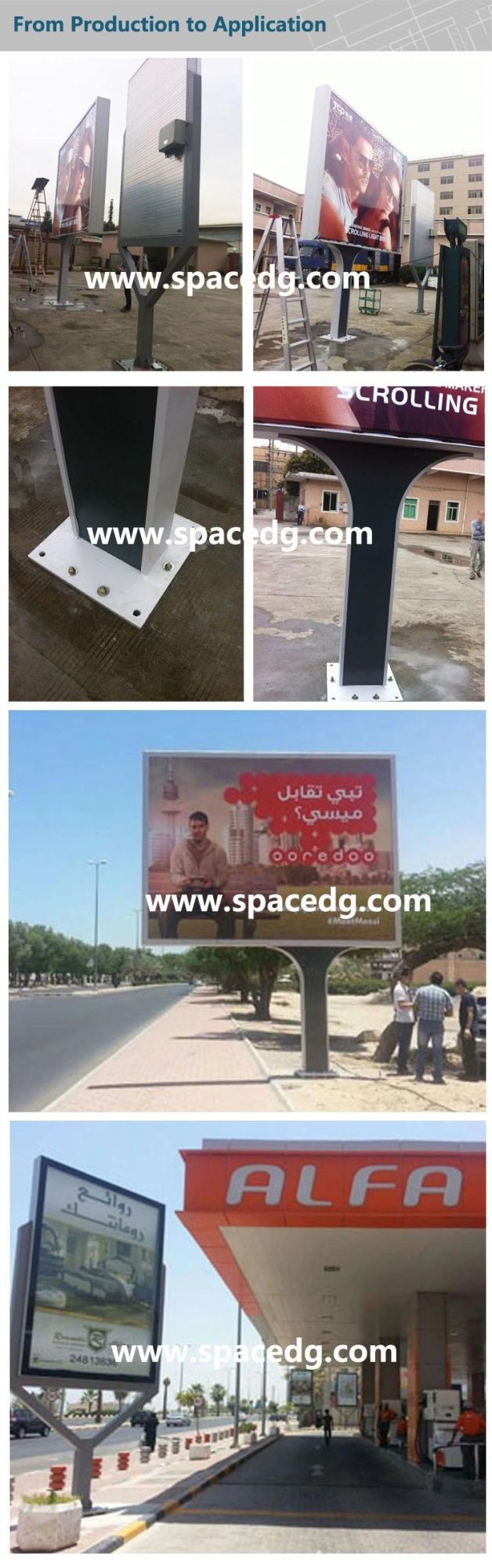 Best Price Outdoor LED Steel Plate Advertise Billboard for Sale