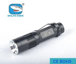 8W LED Mini Torch Zoomable Flashlight