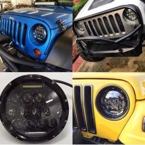 7 Inch 75 Watt LED Work Lights / 12V Round 75W LED Headlight for Jeep Wrangler