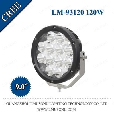 9 Inch Car LED Spot Light 120W Auxiliary Driving Light for Trucks