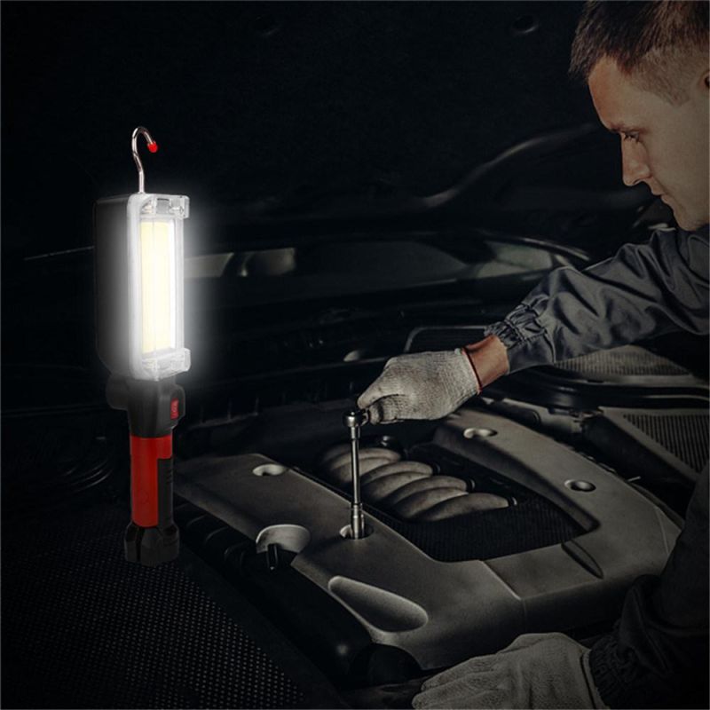 Hook Loop Magnet COB USB Rechargeable 7000 Lumen Handle Flashlight LED Work Light