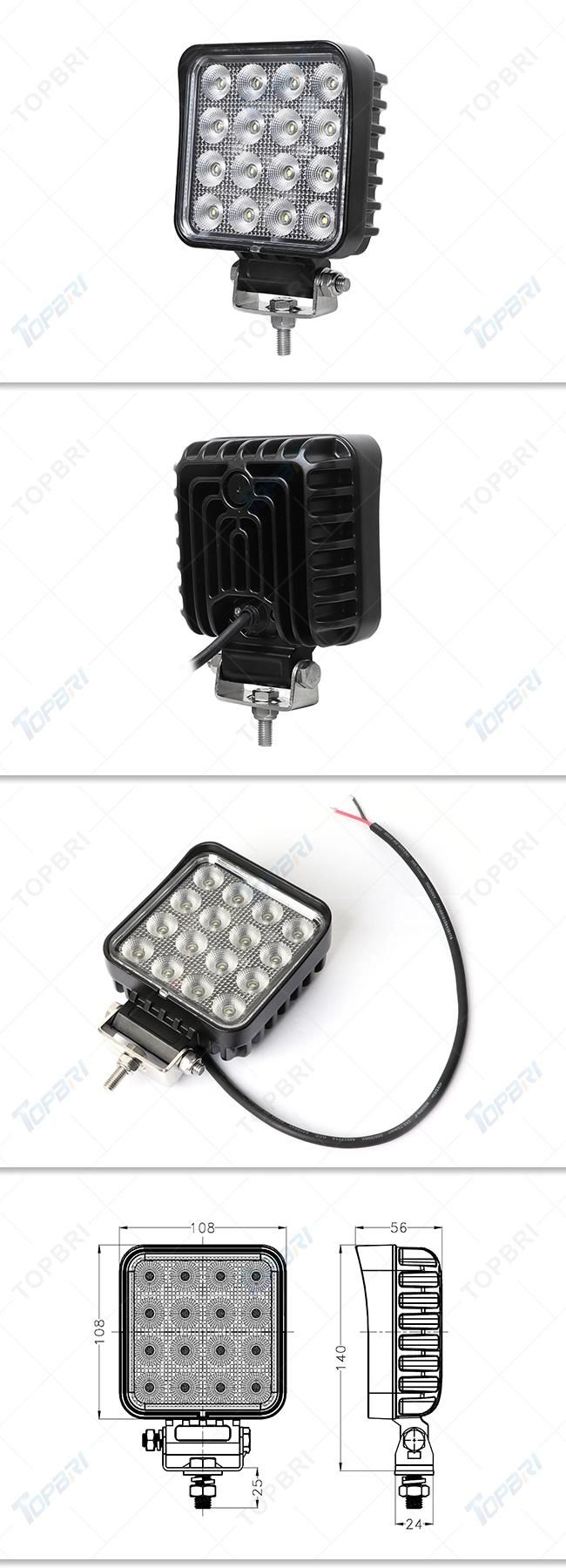 4X4 48W LED Driving Work Lights for Offroad Heavy Duty