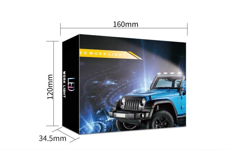 Dxz 4 Inch LED Work Light Bar 48W 16LED Spot Beam Work Light for Truck Jeep off-Road SUV 4X4 Jk 4WD