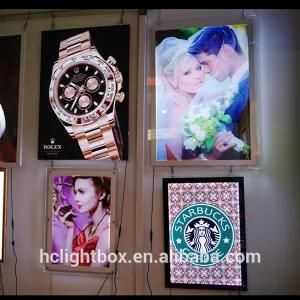 Acrylic Photo Frame Picture Frame Crystal Light Box with CE Certificate!