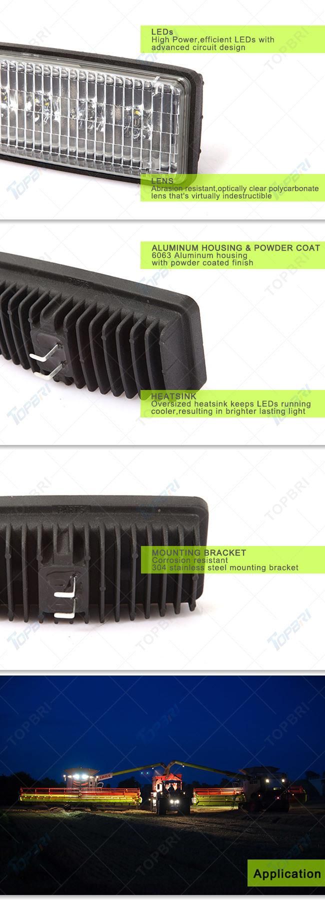 24V 5.5inch 20W LED Flood Work Light for Agricultural Machine
