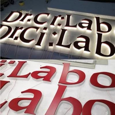 Brushed Stainless Steel Letters 3D Metal Logo Custom Sign