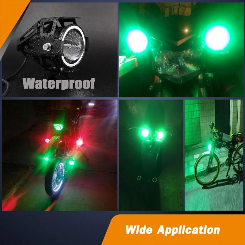 Easy Installation White Motorcycle Spot Light High Brightness Projector Light for Scooter