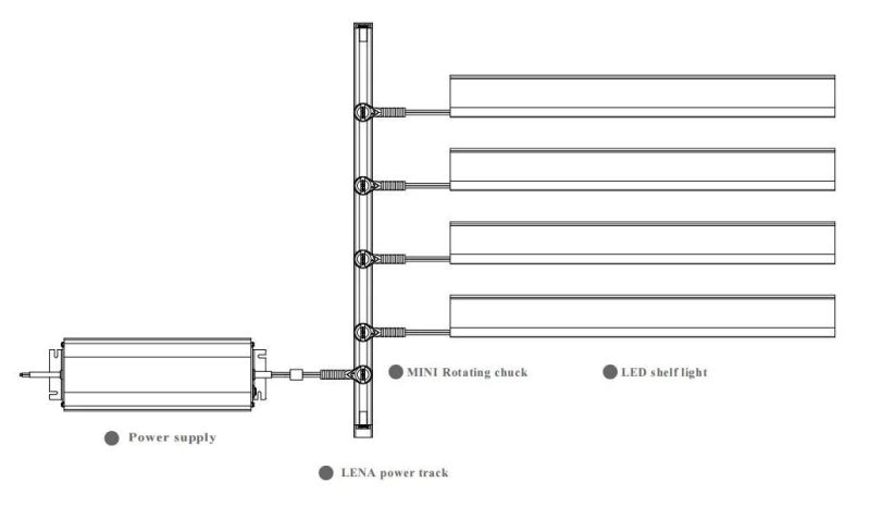 Flicker Free LED Shelf Light 12V/24V with Aluminum Profile