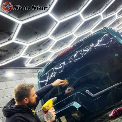 New Design High Quality Brightest Car Inspection Light Hot Sale in Italy Car Care Detailing 12 Watt LED Hexagonal Wall Light