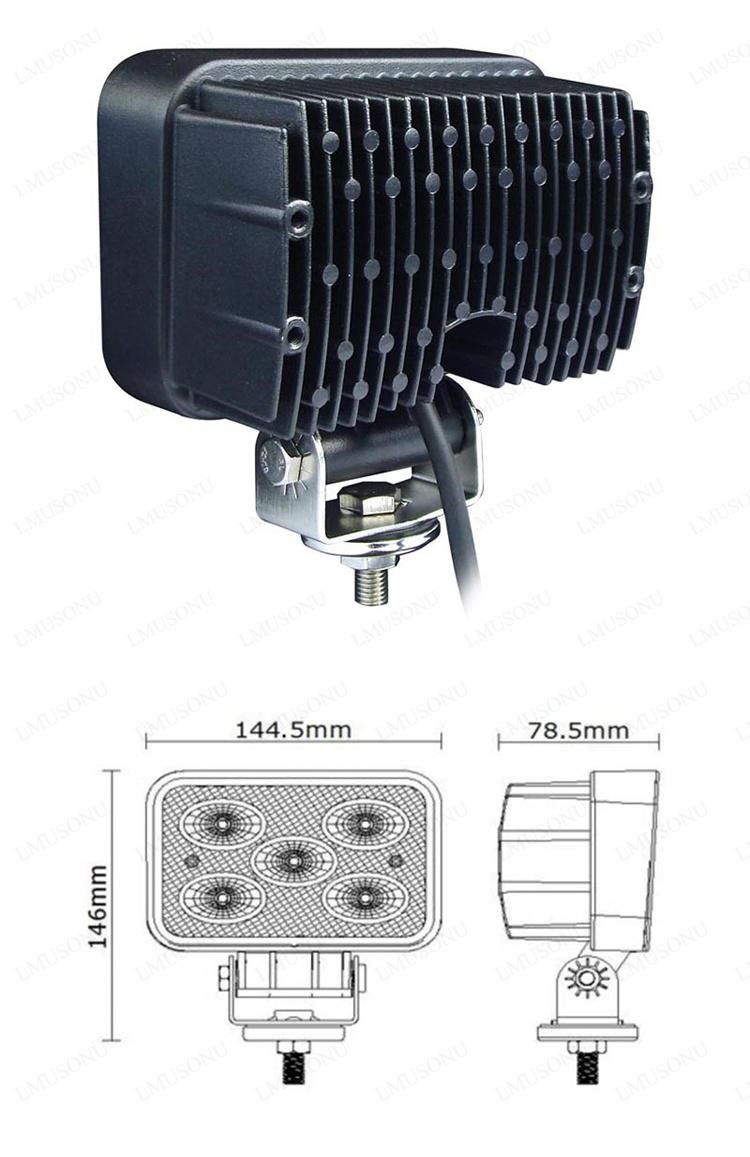 5.7" 4X4 CREE Offroad LED Work Light for Trucks 50W