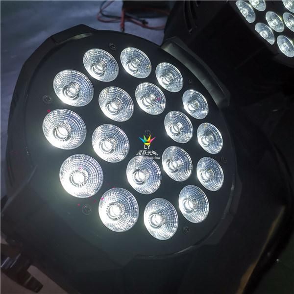 18X18W Stage DJ Disco Professional LED PAR Light Rgbwauv