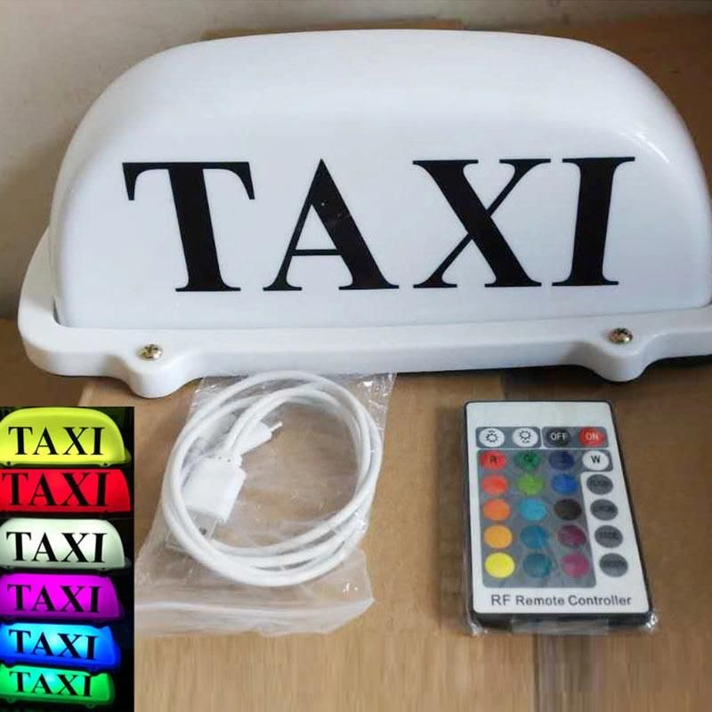 Design Plastic Taxi Top Advertising Signs LED Light Box